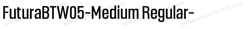 FuturaBTW05-Medium Regular字体转换